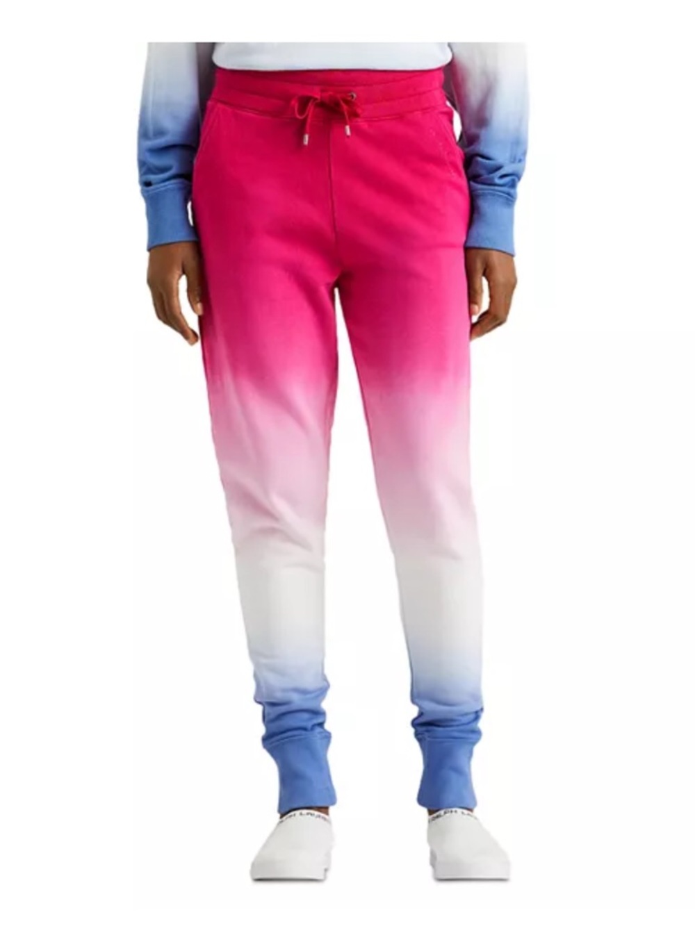 NWOT- Lauren Ralph Lauren Ombre Pink to Blue Track Joggers